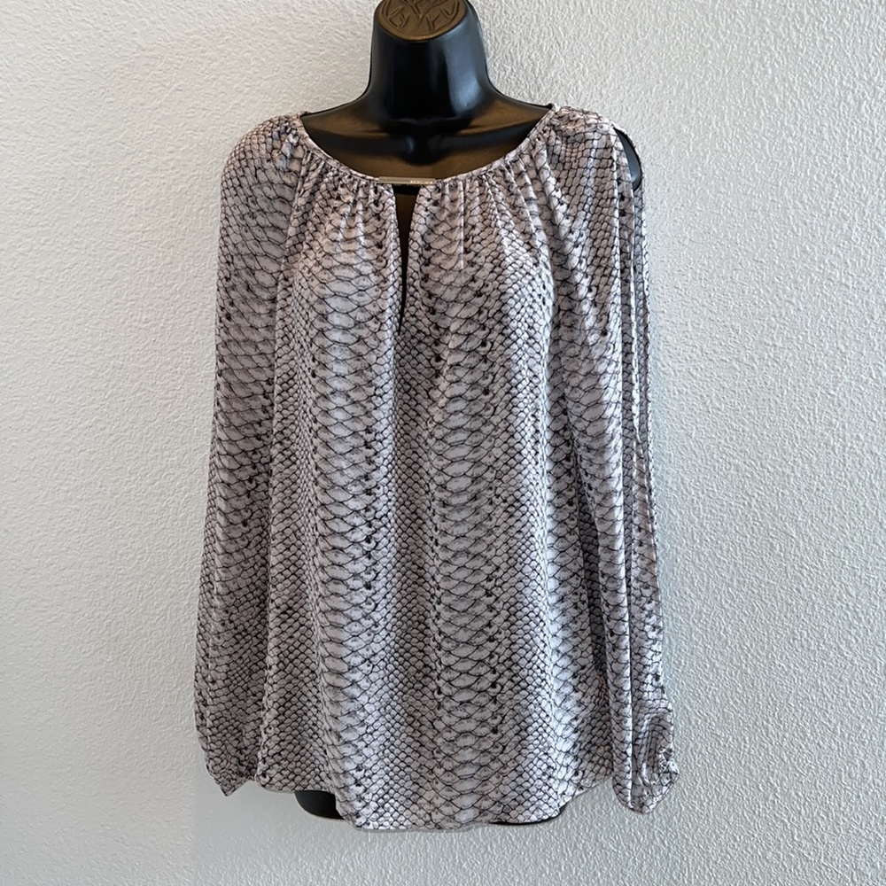 Michael Kors Open Sleeve Sheer Tunic